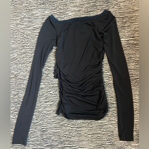 Vintage Dolce & Gabbana Black Long sleeve off shoulder